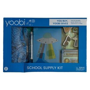 New Yoobi Blue School Supply Kit